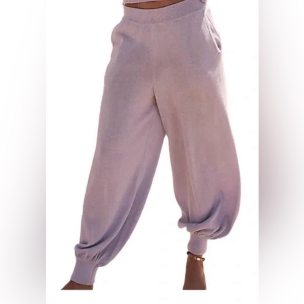 Free people Nolan set “Pants only” Lavender Pants